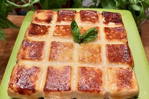 Croque quiche tomates, courgettes et fêta