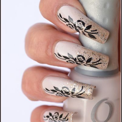 Nail Art Roses - Stamping