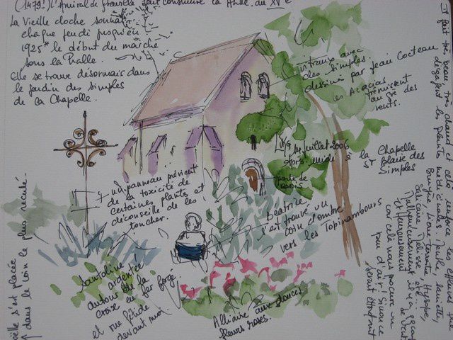 quelques extraits de mon carnet de voyage 2005 ( non édité à ce jour! sic...! )
et quelques aquarelles de Milly-la-Forêt et du canton de Milly-la-Forêt