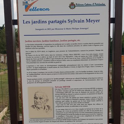 Velleron: inauguration des jardins partagés Sylvain Meyer