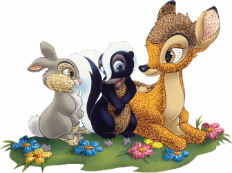 Bambi - Panpan - Disney - Dessin-animé - Gif scintillant - Gratuit
