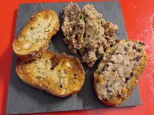 Rillettes de sardines à l'orange et aux olives