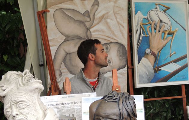 Steven Russo a exposé ses peintures et sculptures le 25 aout dernier