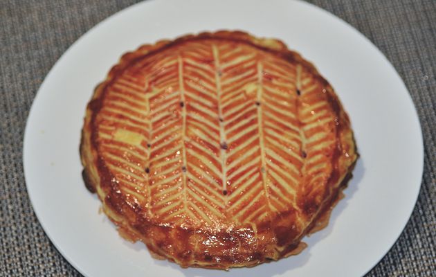 Galette des rois amandes framboises