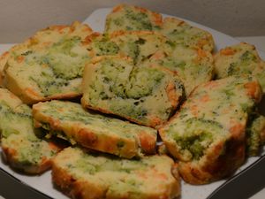 Cake au saumon et brocolis