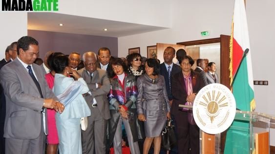 Le couple présidentiel Andry ey Mialy Rajoelina. Second départ aux Seychelles pour une nouvelle rencontre avec l'ancien président Marc Ravalomanana. Photos: Harilala Randrianarison