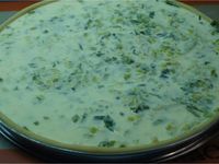 Tarte aux poireaux et Morbier