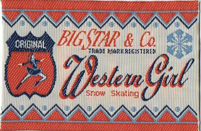 Étiquette tissée pour vêtement de marque BIG STAR