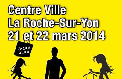 La Roche-sur-Yon. Braderie en centre-ville le 21 et 22 mars 2014.
