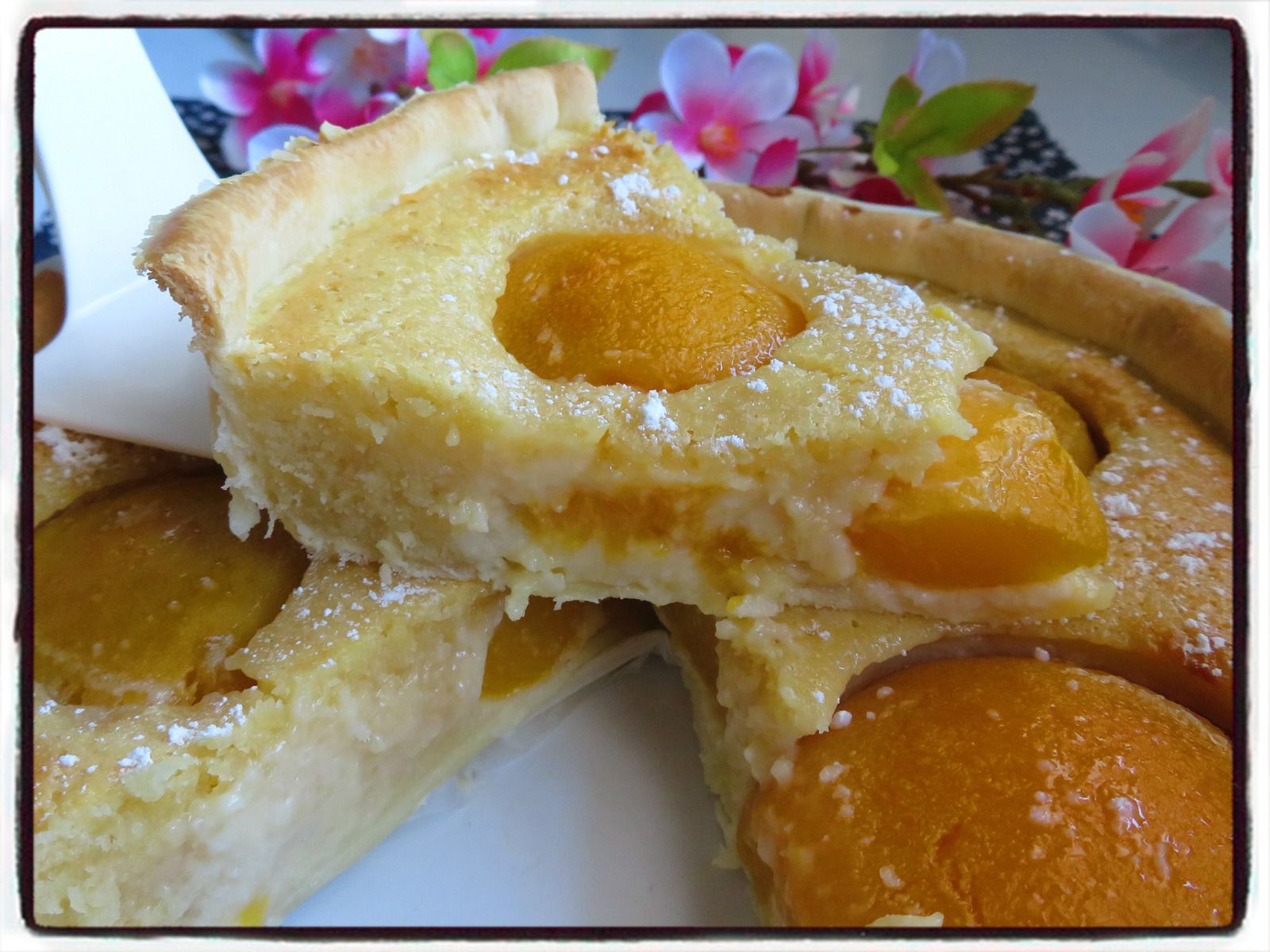 Tarte Aux Amandes Et Aux Peches Au Sirop Recettes Faciles Les Gateaux De Steph