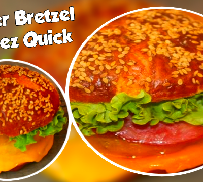 Recette du Burger Bretzel Spécial 1000 Abonnée YouTube