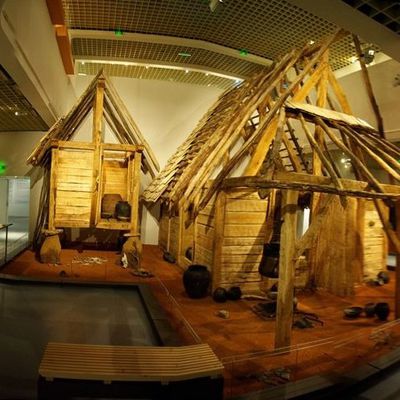 cabane gauloise au musée