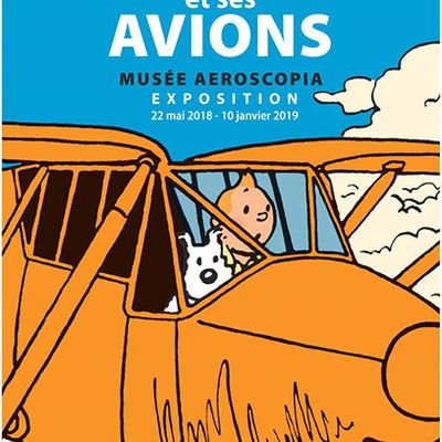 Tintin débarque au musée aeroscopia