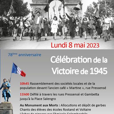 Leforest : le programme des commémorations du 78ème anniversaire de la victoire de 1945