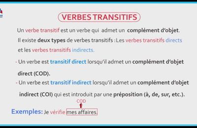Le verbe transitif
