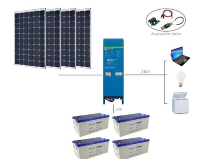 Le kit solaire autonome pour site isolé