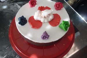 Gâteau inspiration fraisier d'ange