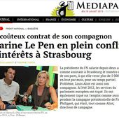 Le salaire du compagnon de Marine Le Pen : 5 000 euros brut par mois pour un mi-temps...
