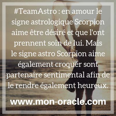 Signe Astro Scorpion en amour pour découvrir votre partenaire sentimental