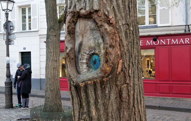 26 décembre. Le regard de l'arbre. Place du Tertre.