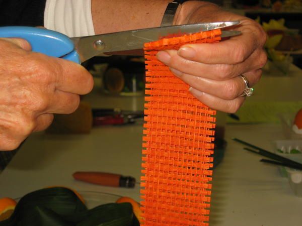 réalisation d'une composition nommée "Roulé d'oranges"