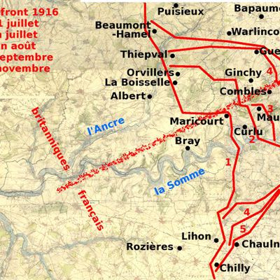 1 juillet 1916 - Début de la bataille de la Somme