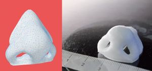 Cartilage de nez imprimé en 3D