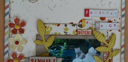 Scrapbooking: Panthère des neiges (2015-4).