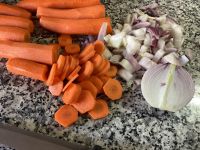 Soupe aux lentilles, carottes et cumin