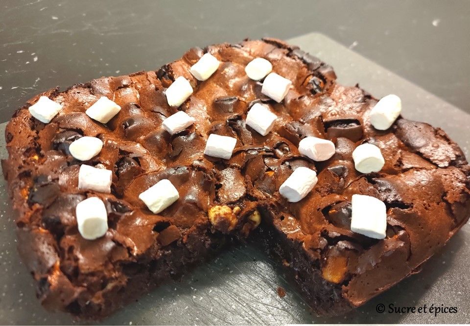 Brownie aux mini guimauves - Recette en vidéo