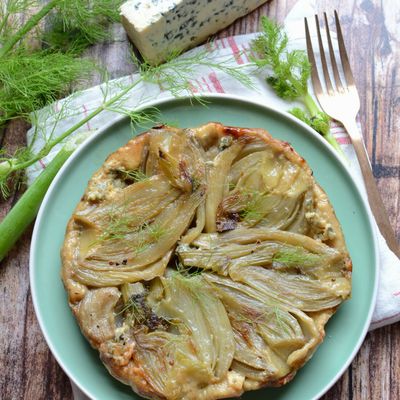 Tatin de fenouil et bleu d'Auvergne #végétarien