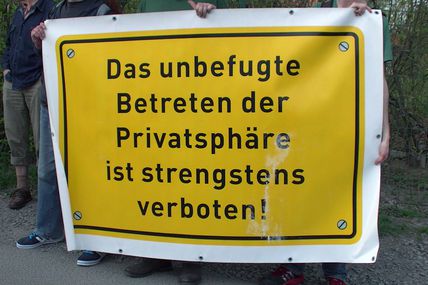 Fotos: Protest am Dagger Complex: Demo gegen US-Spionage?