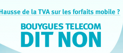 Pas de hausse de la TVA sur les forfaits téléphoniques chez Bouyges Telecom