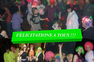 Soirée disco : félicitations à tous !!!