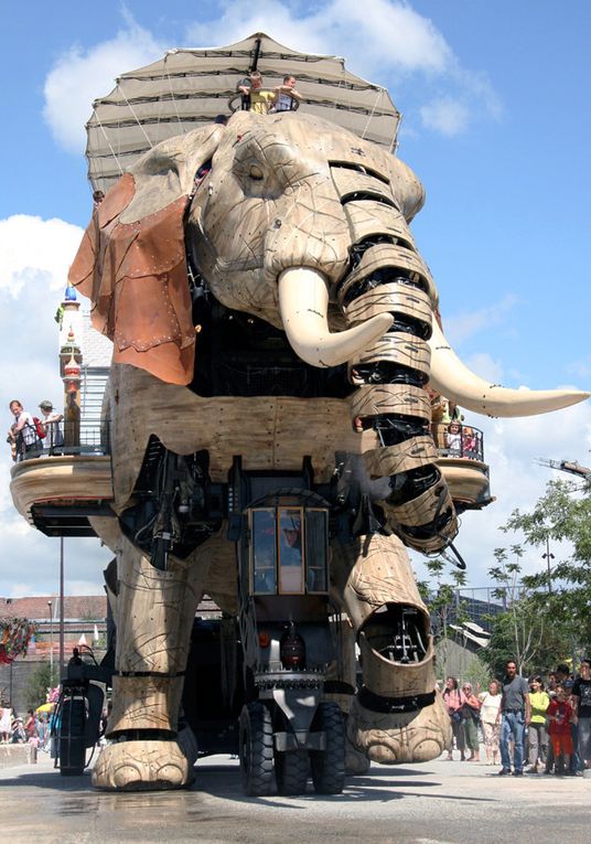 Eléphant de l'Ile de Nantes Royal de Luxe - Photos Thierry Weber Photographe La Baule Guérande