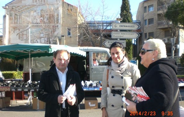 Sur le marché de Sorgues ce matin...