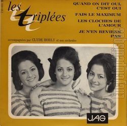 les triplées, l'histoire de 3 soeurs dans les années 1960 marcelle, lydia, claire et leur premier 45 tours "quand on dit oui c'est oui"