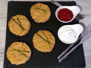 Croquettes de pommes de terre au blanc de poulet rôti et ciboulette d'après Carole Alter Gusto 