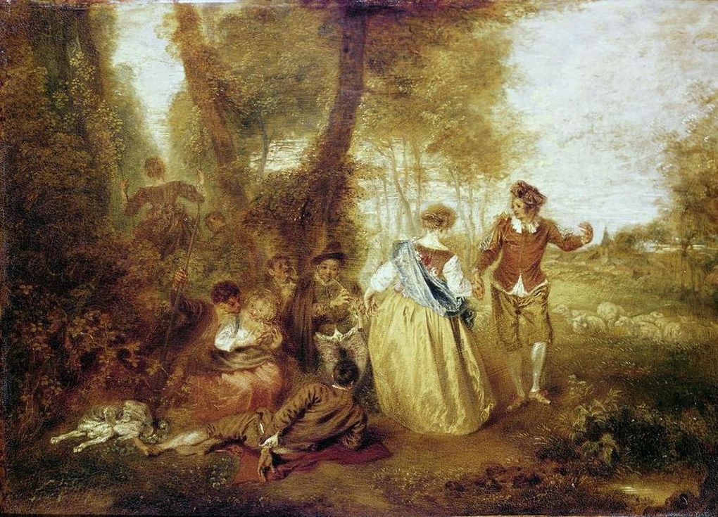 Des fêtes de Watteau à l'art du Rococo.
du Rococo au néo-classicisme