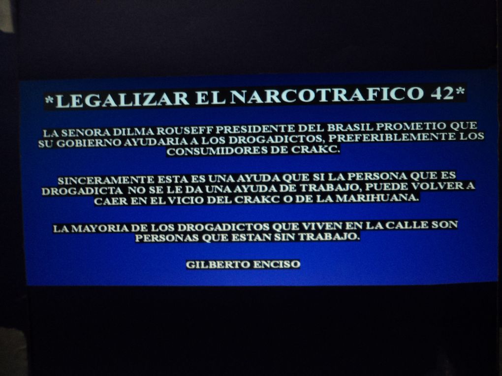 DAR A CONOCER IDEAS CON LEYES, CONDICIONES, REGLAMENTOS PARA LA LEGALIZACION DEL NARCOTRAFICO, PORQUE EL DIOS DE ISRAEL Y SU SANTO HIJO NO LE A DADO PERMISO A NINGUN CRISTIANO CATOLICO Y NI EVANGELICO PARA HACER UNA GUERRA DE VIOLENCIA, DESTRUCCION,