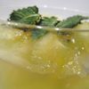 Tartare de melon vert en gelée de menthe