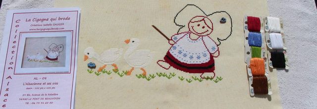  "L'Alsacienne et ses oies" de La Cigogne qui brode                     