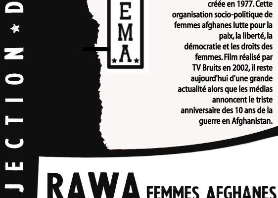 Projection-débat "RAWA, femmes afghanes" le 13 décembre à 12h45