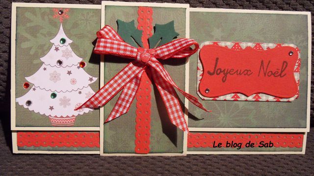 Carte pochette de noël