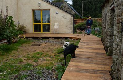 terrasse en chêne et frêne