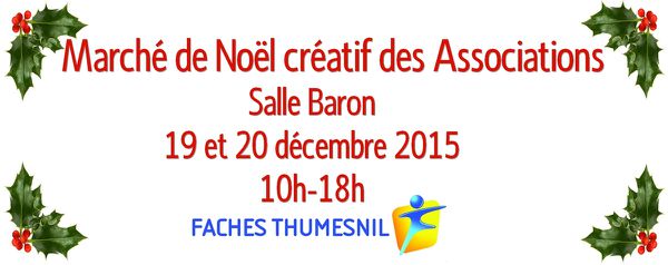 Planning de présence du marché de Noël Créatif des associations des 19 et 20 décembre 2015
