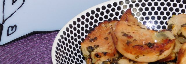 Emincé de poulet au citron.