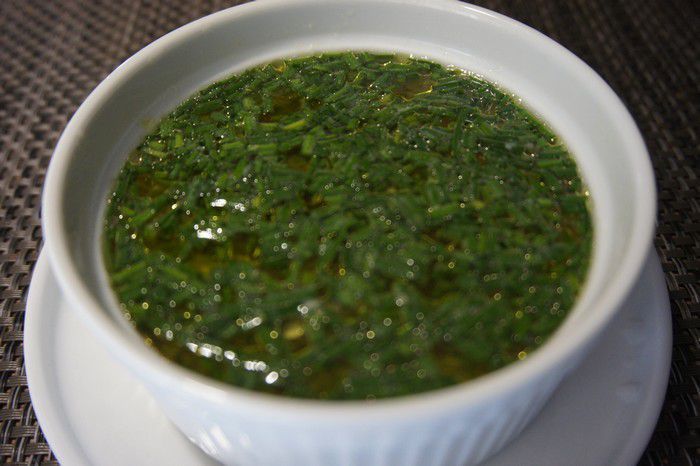 Accompagnement sauce à l'ail.