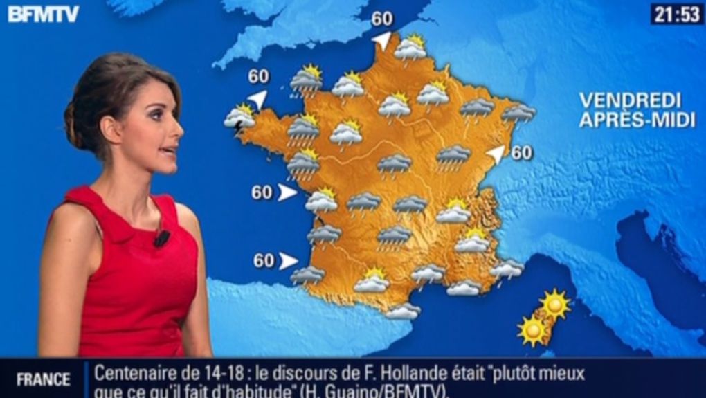 2013 11 07 - 21H55 - FANNY AGOSTINI - BFM TV - LA METEO