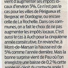 Impôts locaux : Cognac + 13%, la facture explose !